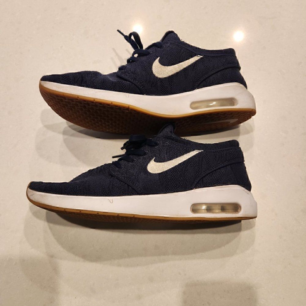 Nike Dark Blue Textured Sneakers - Picture 7 of 8